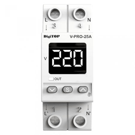 Releu de protectie tensiune monofazat, DigiTOP V-PRO 25A