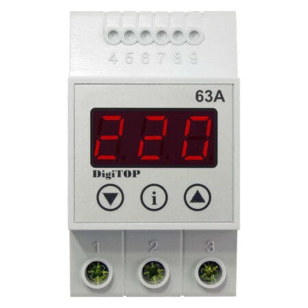 Releu de protectie tensiune monofazat, DigiTOP VP-63A