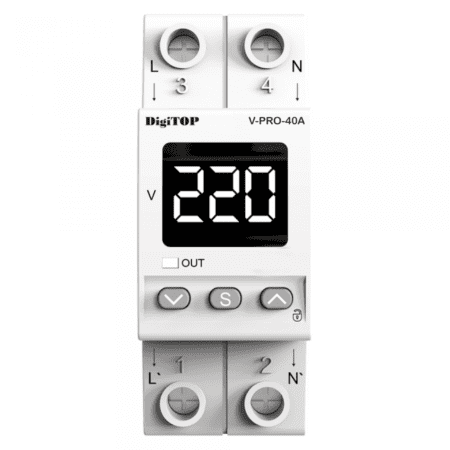 Releu de tensiune monofazat DigiTOP V-PRO 40A