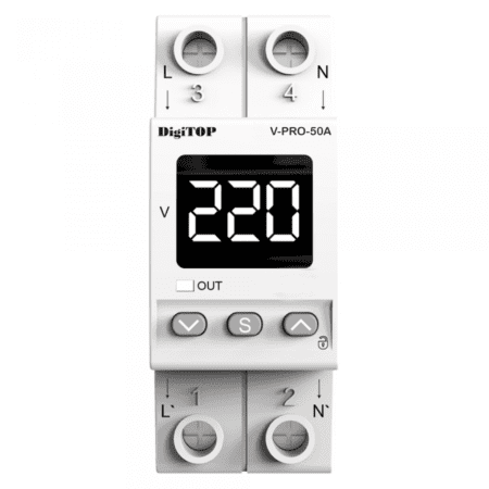 Releu de tensiune monofazat DigiTOP V-PRO 50A