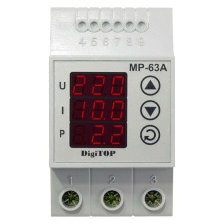 Releu multifunctional de protectie tensiune monofazat, DigiTOP MP-63